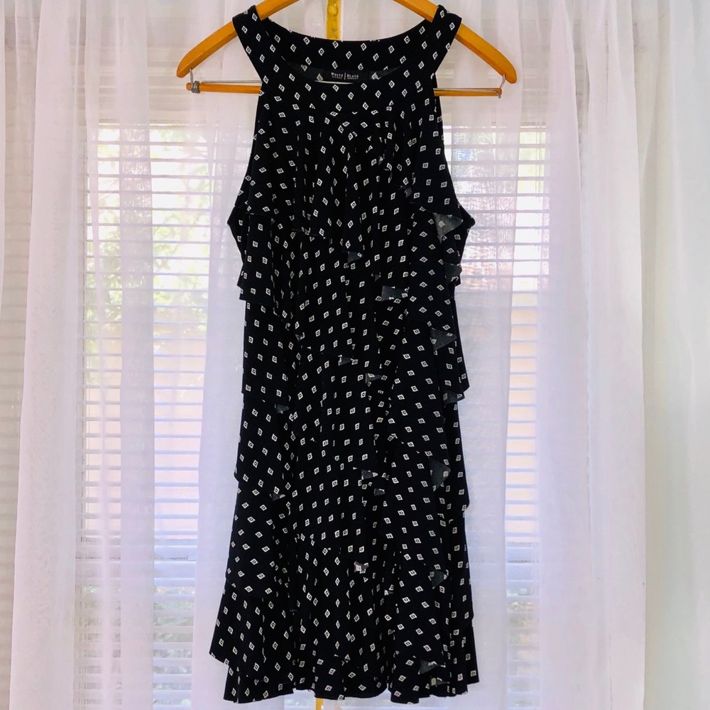 White House Black Market Tiered Ruffle Dress